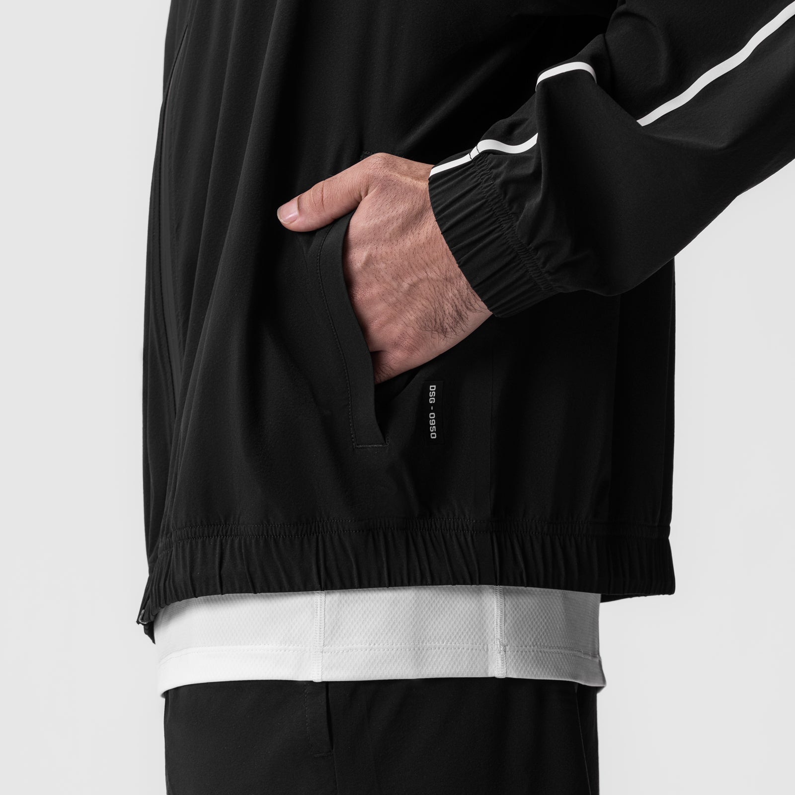0950. Aerotex™ Track Jacket - Black/White – ASRV