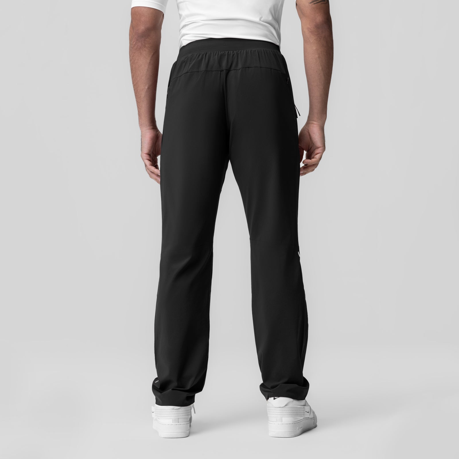 Black Aerotex Weather-Ready Bonded Pant worn by model, back view