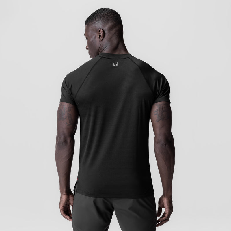 0839. 3D-Lite® 2.0 Lycra® Fitted Tee - Black "OTWR"