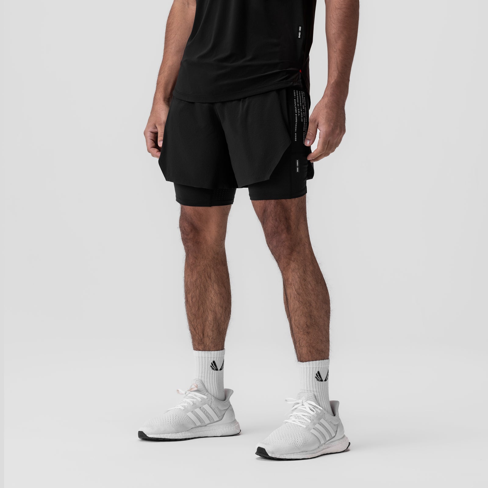 0953. Aerotex™ Hybrid Liner Short - Black/Black – ASRV