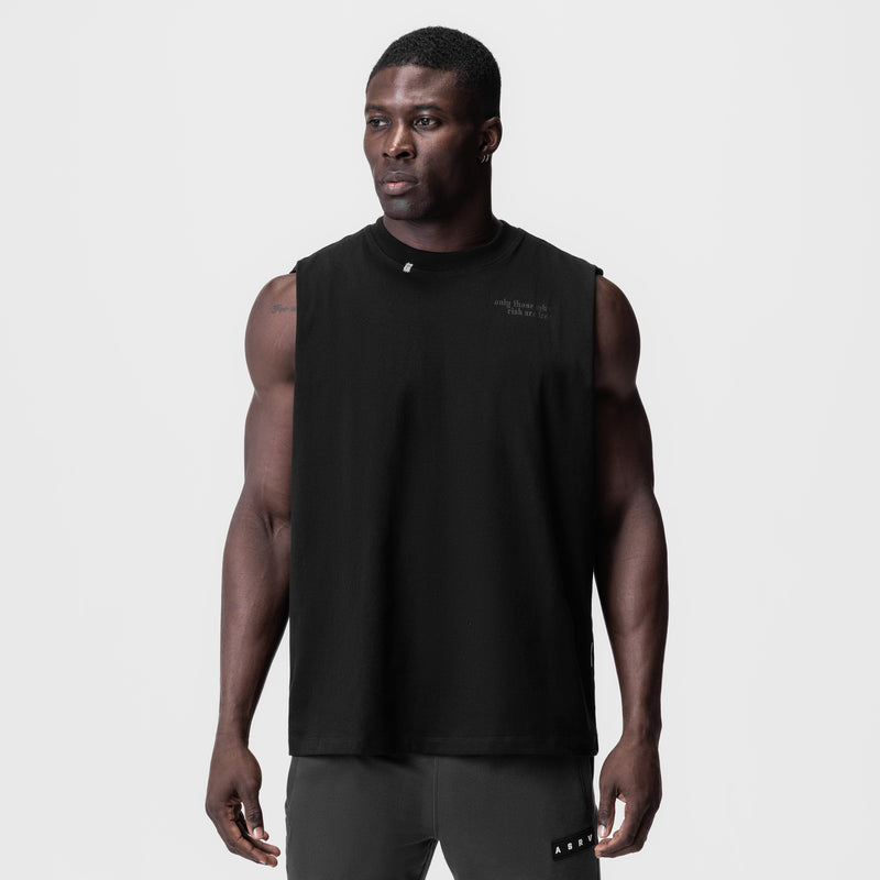 0807. Tech Essential™ Relaxed Cutoff - Black/Black "Brush Wings/ASRV"