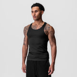 0986. Creora® Tech Ribbed Tank - Black