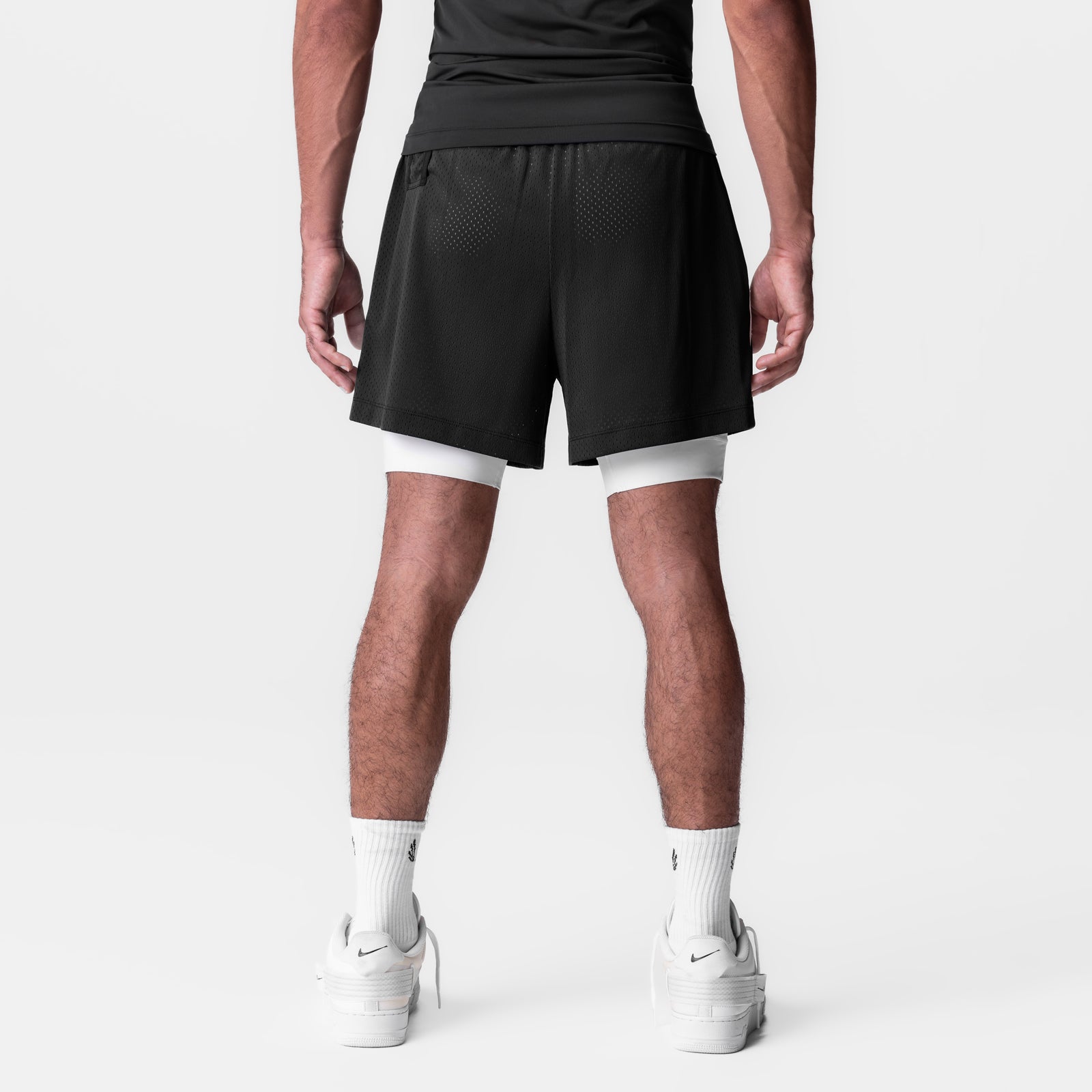 ASRV Ion Mesh 5 Liner Gym Short Black L