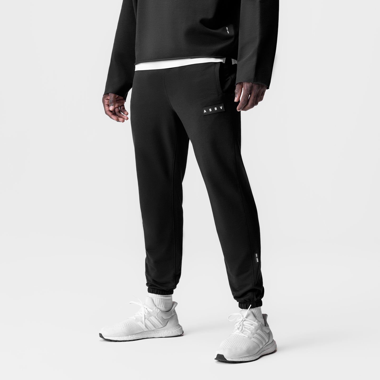 0956. Micro Terry Jogger Black ASRV