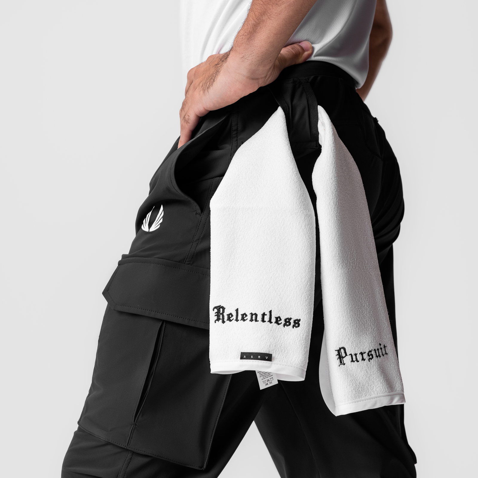 0825. Tetra-Lite® Cargo High Rib Jogger - Black 