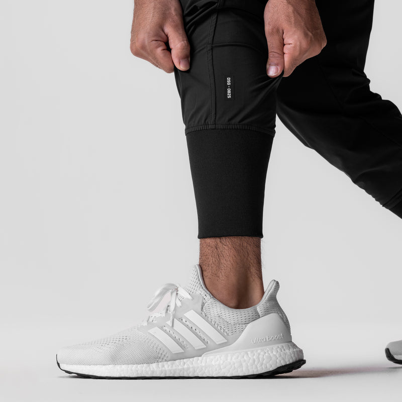 0825. Tetra-Lite® Cargo High Rib Jogger - Black "Reflective"