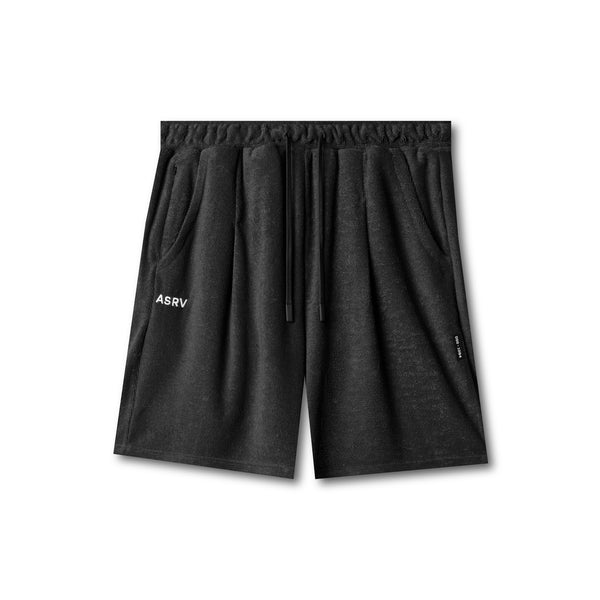 1094. Towel Terry Relaxed Short - Black – ASRV