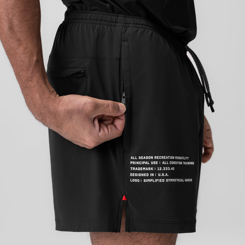 0942. Aerotex™ 5" Training Short - Black