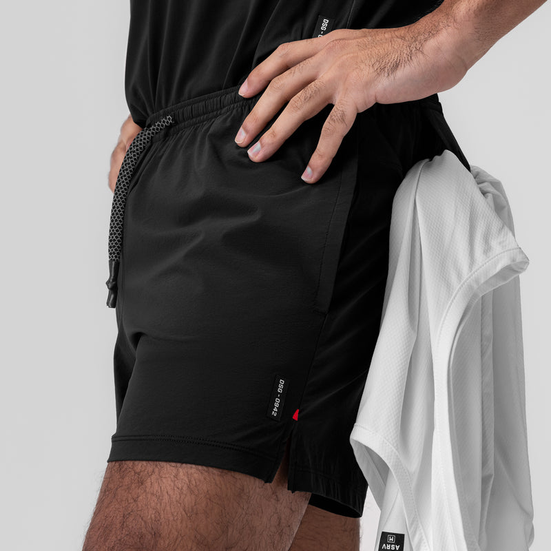 0942. Aerotex™ 5" Training Short - Black