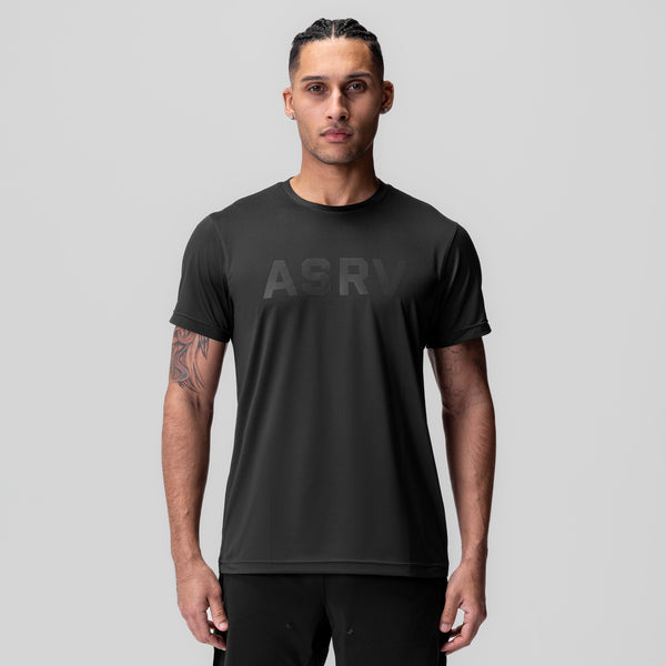 1015. AeroSilver® Essential Tee - Black "ASRV"