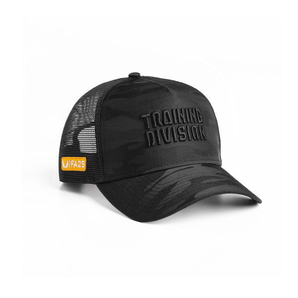 New Era® 9Forty® A-Frame Trucker - Black Camo/White "Blade TD"
