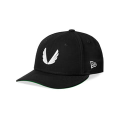 New Era 59Fifty Low Profile Hat - Black/White “Wings”