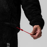 0887. Sherpa Recovery Full Zip Hoodie - Black/Black