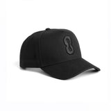 New Era® 9Forty® A-Frame Hat	- Black/Black "8"