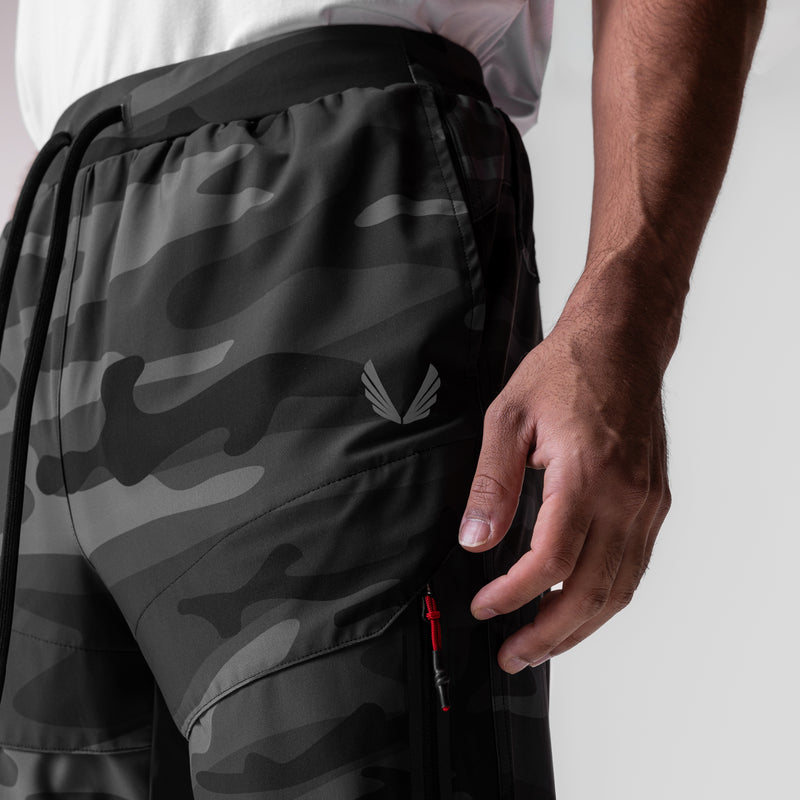 0690. Tetra-Lite® Tech High Rib Jogger - Black Camo "Wings"