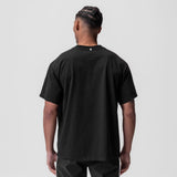 0797. Tech Essential™ Relaxed Tee - Black "Space Bracket"