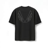 1208. Tech Essential™ Oversized Boxy Tee - Black "Future"