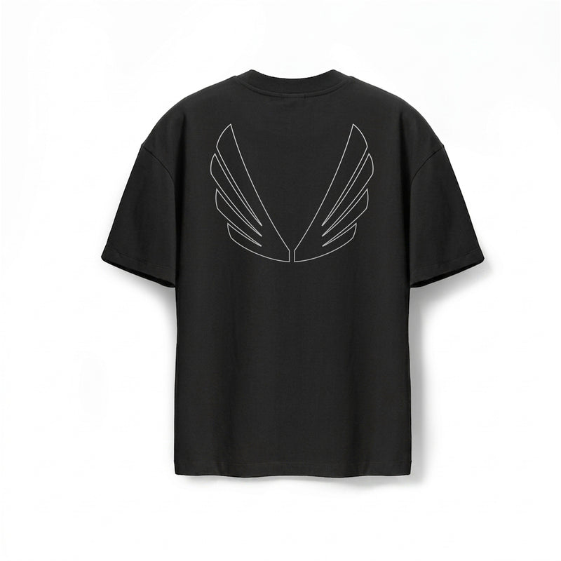 1208. Tech Essential™ Oversized Boxy Tee - Black 