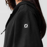 ASRV x Equinox Sorona® French-Terry Oversized Zip Hoodie - Black