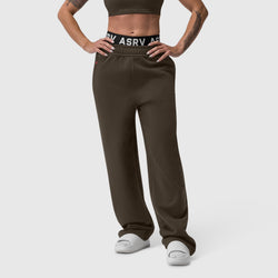 W034. Sorona® Terry Straight Leg Sweats - Dark Earth