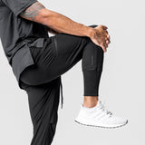 0827. Tetra-Lite™ Inlay Pocket High Rib Jogger - Black