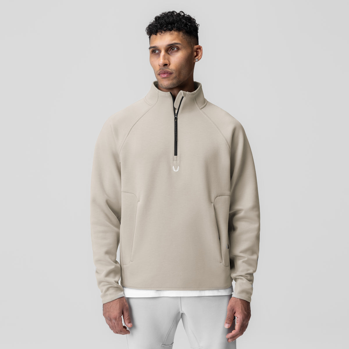 ASRV Pro Fleece Quarter Zip Chai Image 1