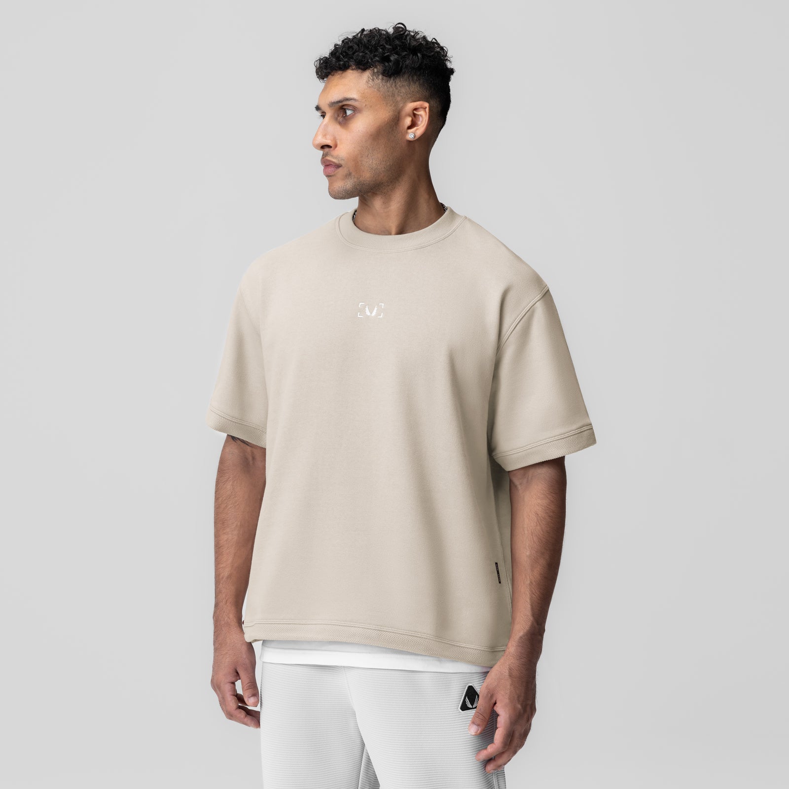 1026. Herringbone Terry Oversized Cinch Tee - Chai – ASRV