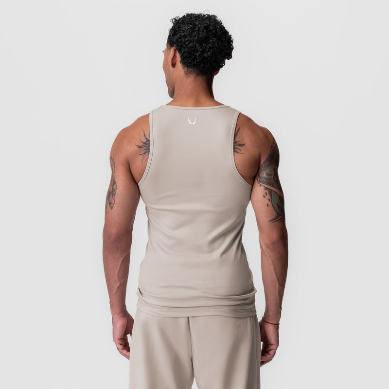 0986. Creora® Tech Ribbed Tank - Chai