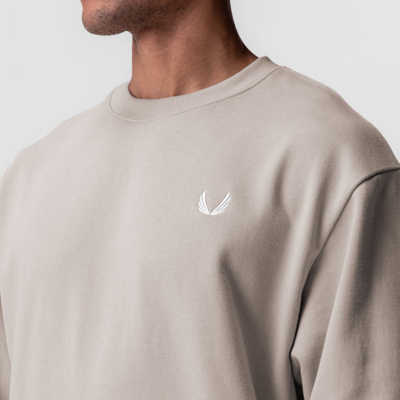0984. Herringbone Terry Crewneck - Chai