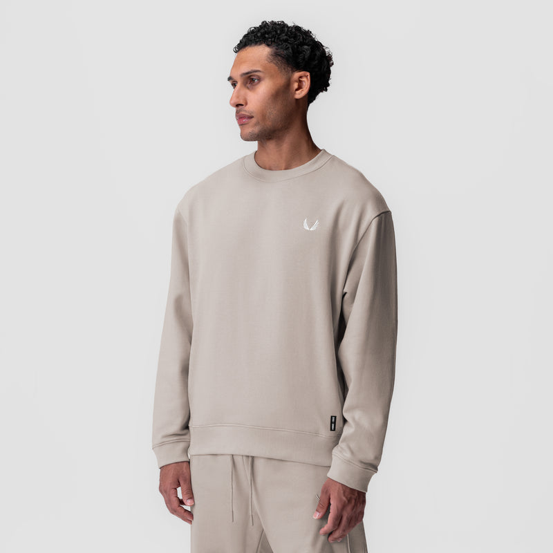 0984. Herringbone Terry Crewneck - Chai