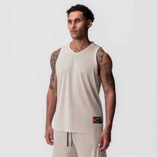 0990. Ion-Mesh Basketball Jersey - Chai