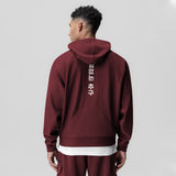 1019. Deltapeak® Oversized Hoodie - Crimson