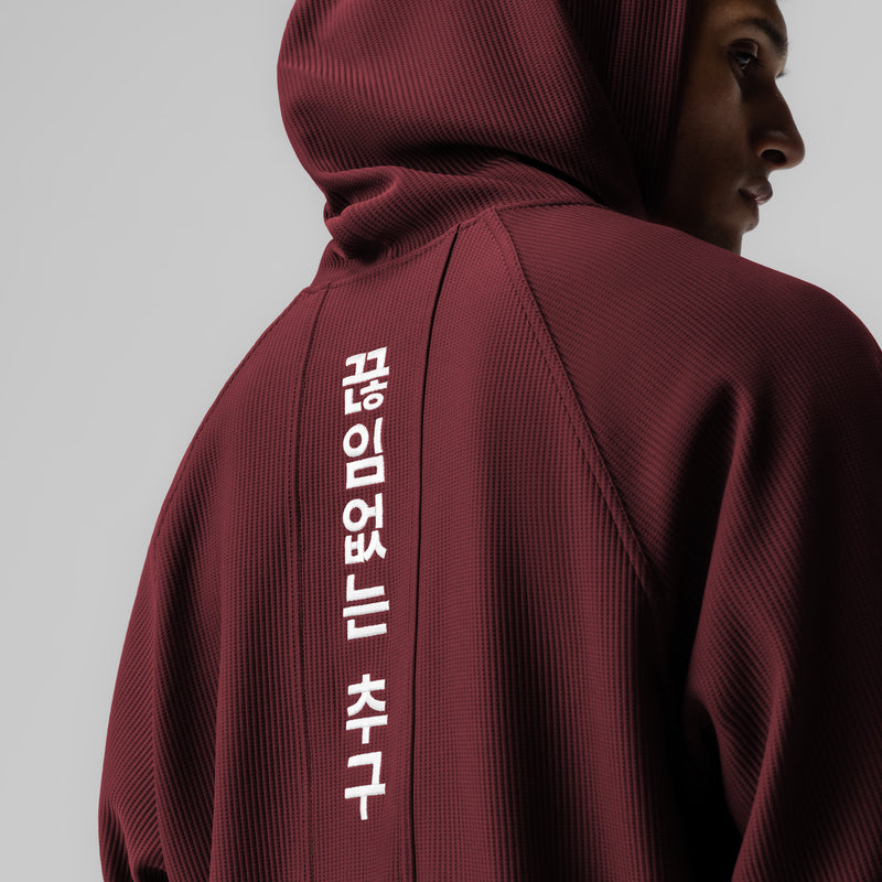 1019. Deltapeak® Oversized Hoodie - Crimson