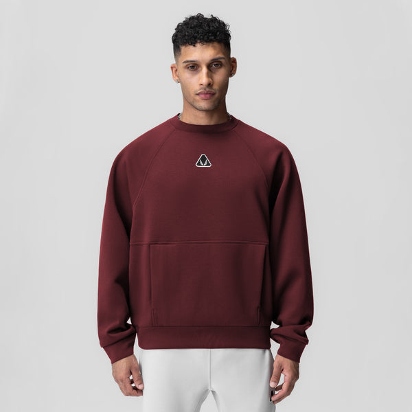 1020. Dri-Core™ Oversized Crewneck - Crimson