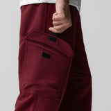 1033. Deltapeak® Cargo Cinch Jogger - Crimson