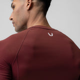 1027. WarpFlexx-Lite™ Half-Sleeve Baselayer - Crimson