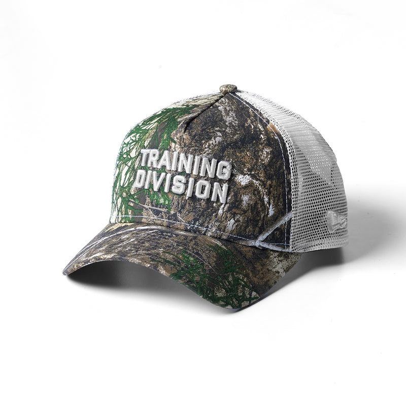New Era LE 9Forty A-Frame Trucker Hat - Realtree®/White “Training Division”