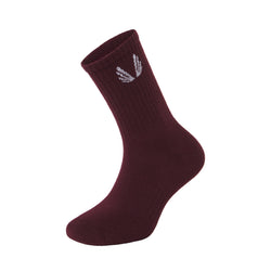 Essential Crew Socks (3 Pair) - Crimson