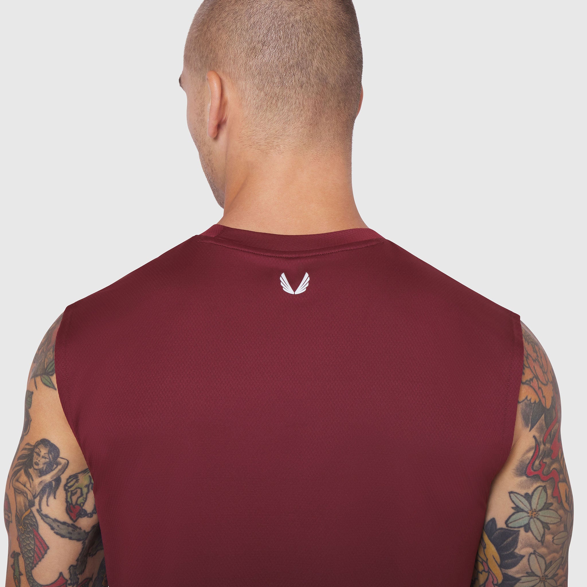 0757. AeroSilver® Cutoff Tank - Crimson
