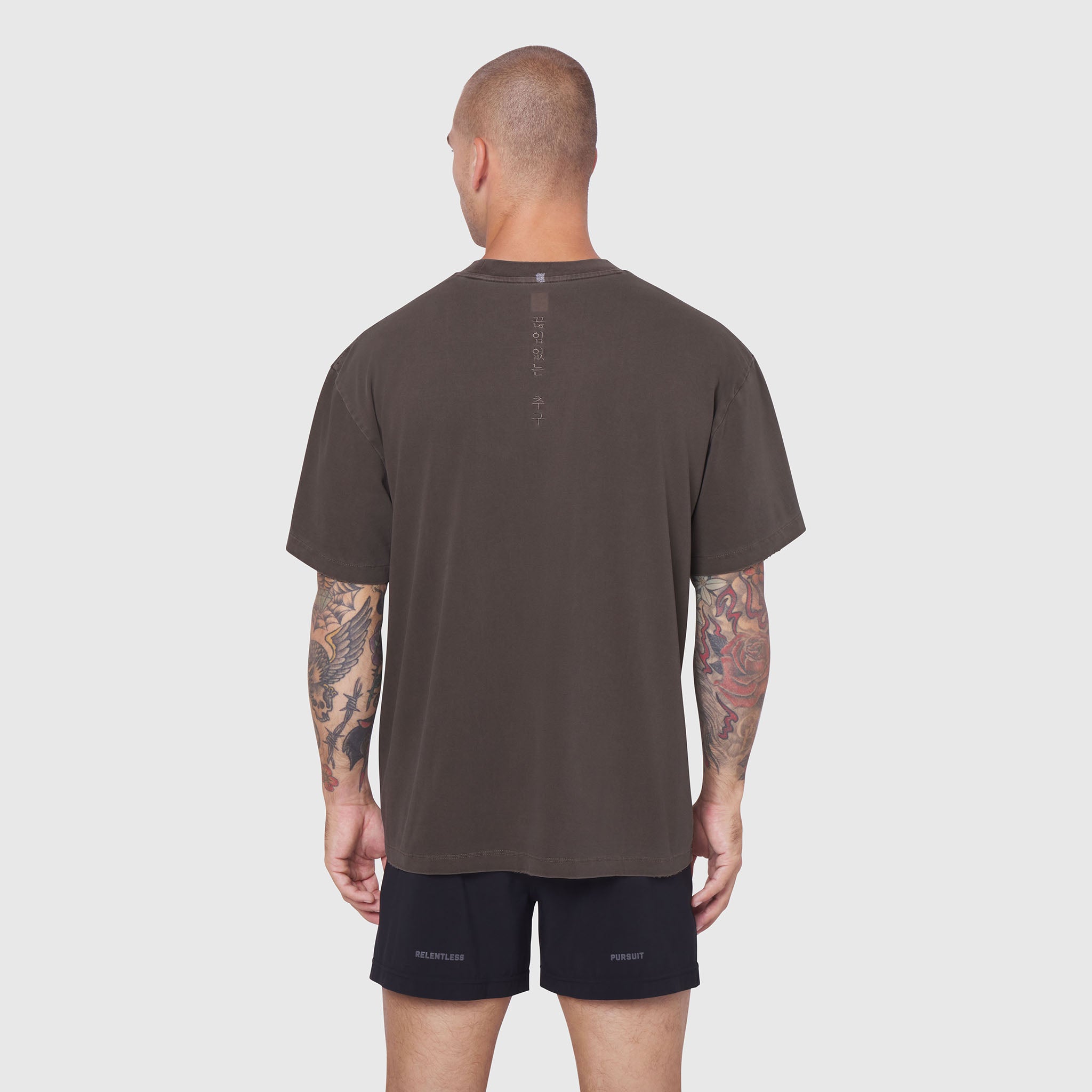 0797. Tech Essential™ Relaxed Tee - Faded Dark Earth