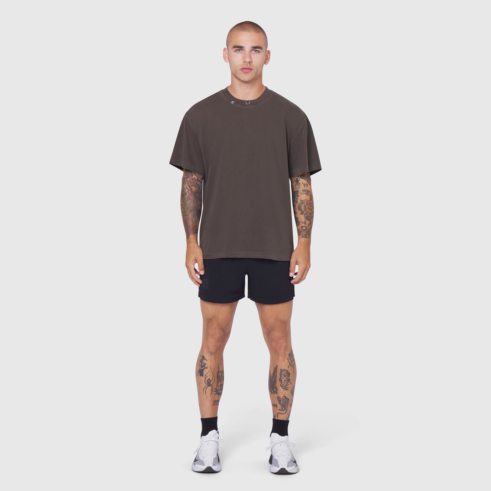 0797. Tech Essential™ Relaxed Tee - Faded Dark Earth