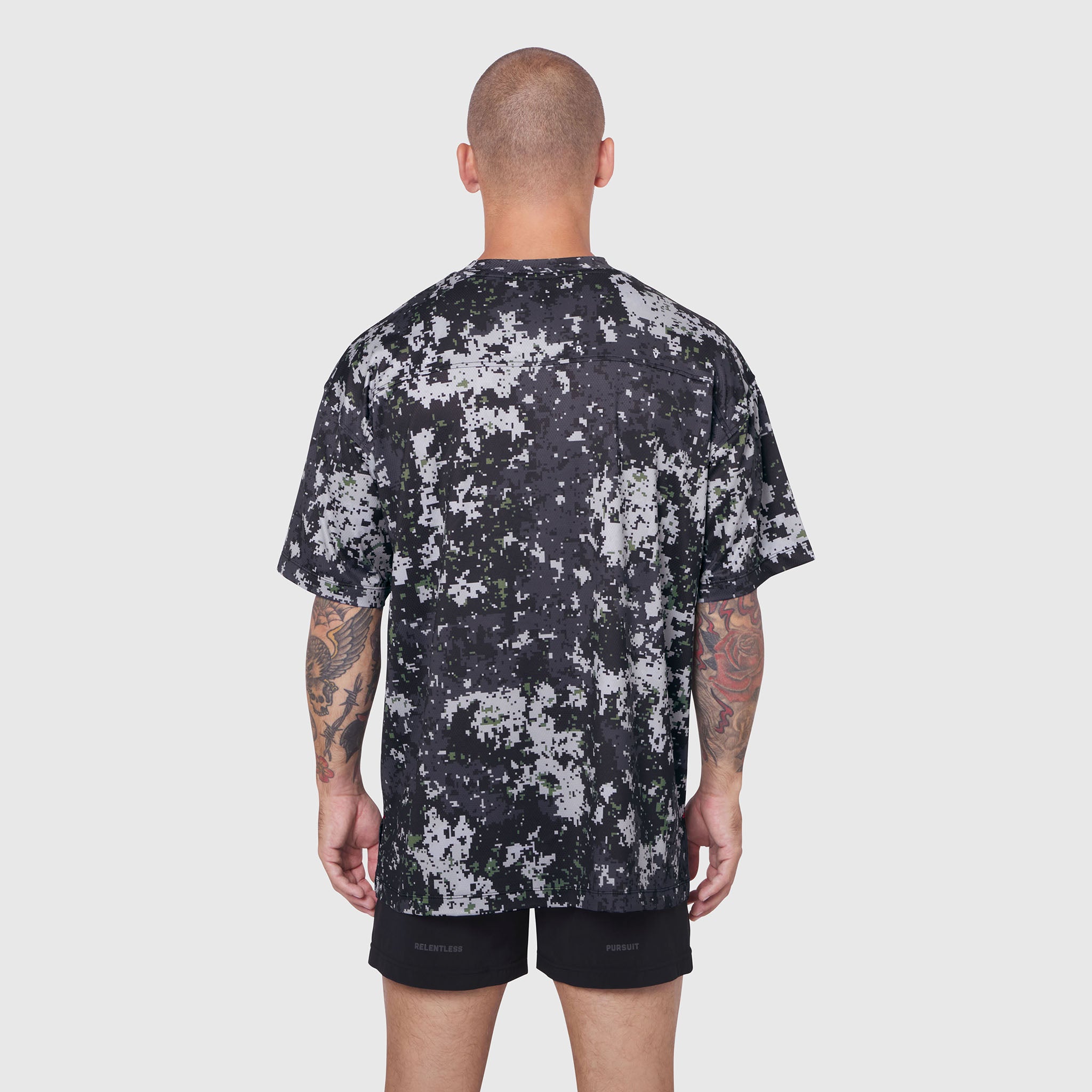 0822. AeroSilver® Oversized Tee - Pixel Camo