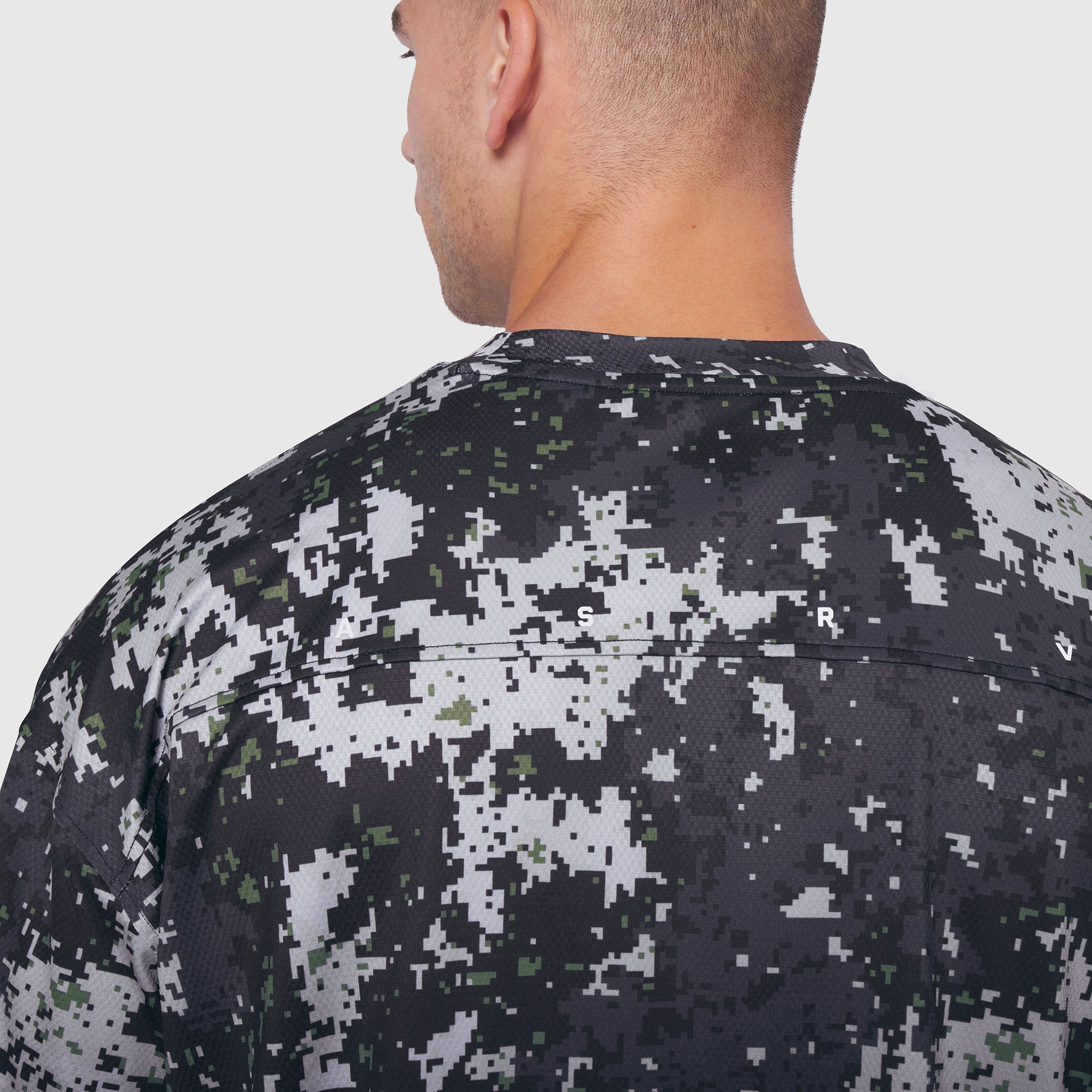 0822. AeroSilver® Oversized Tee - Pixel Camo