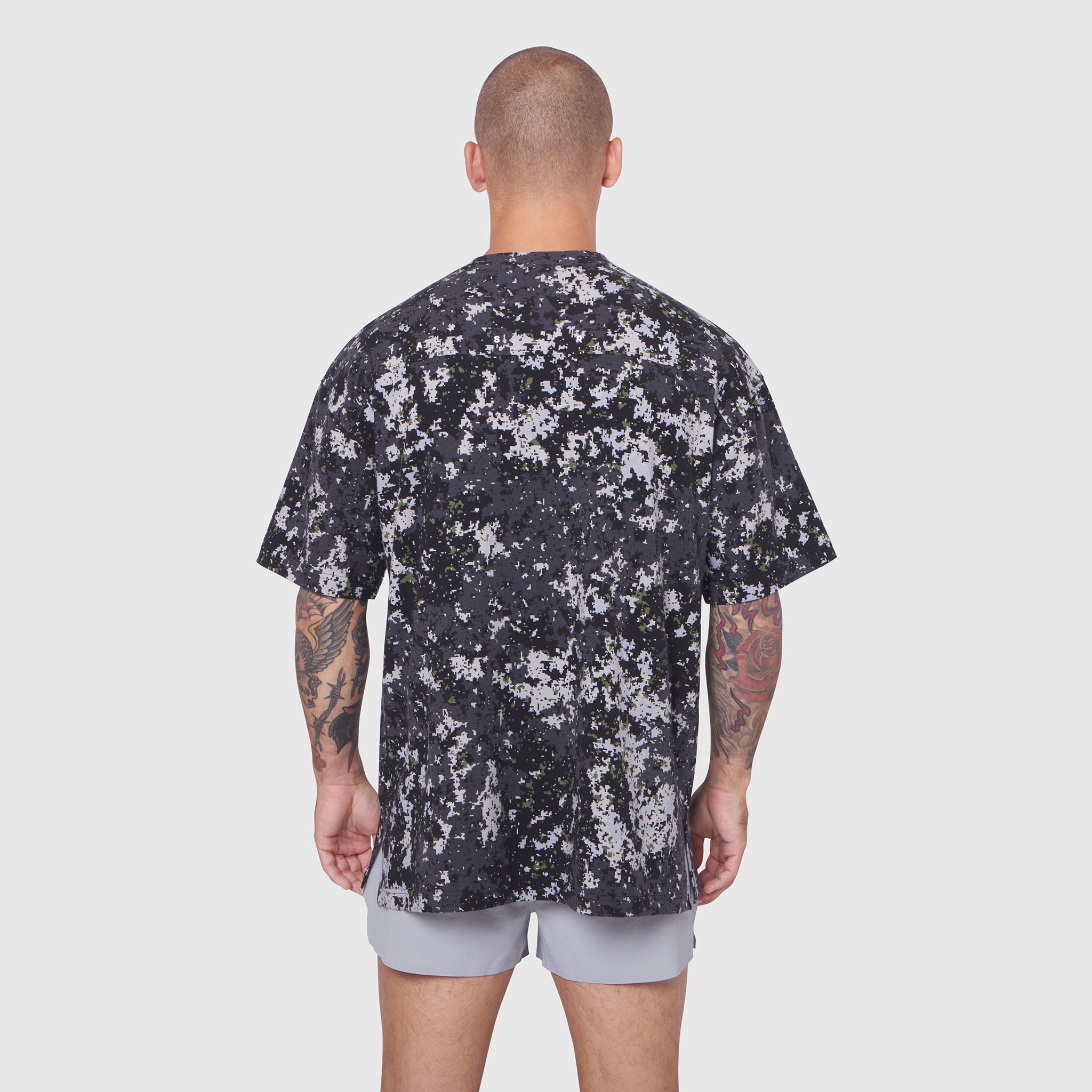0824. Supima® Oversized Tee - Pixel Camo
