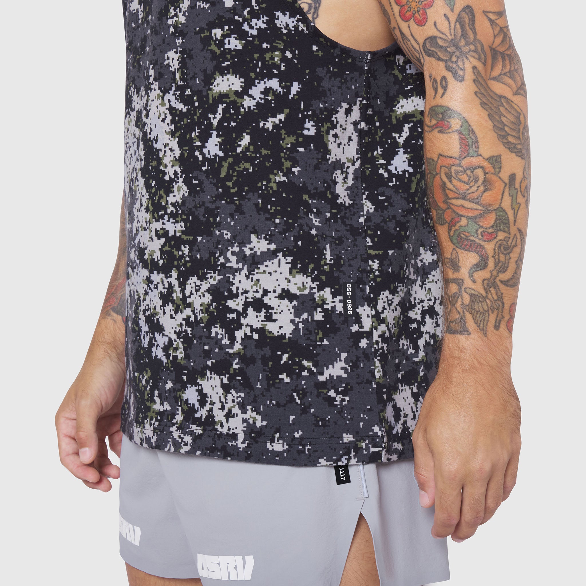 0926. Supima® Muscle Tank - Pixel Camo