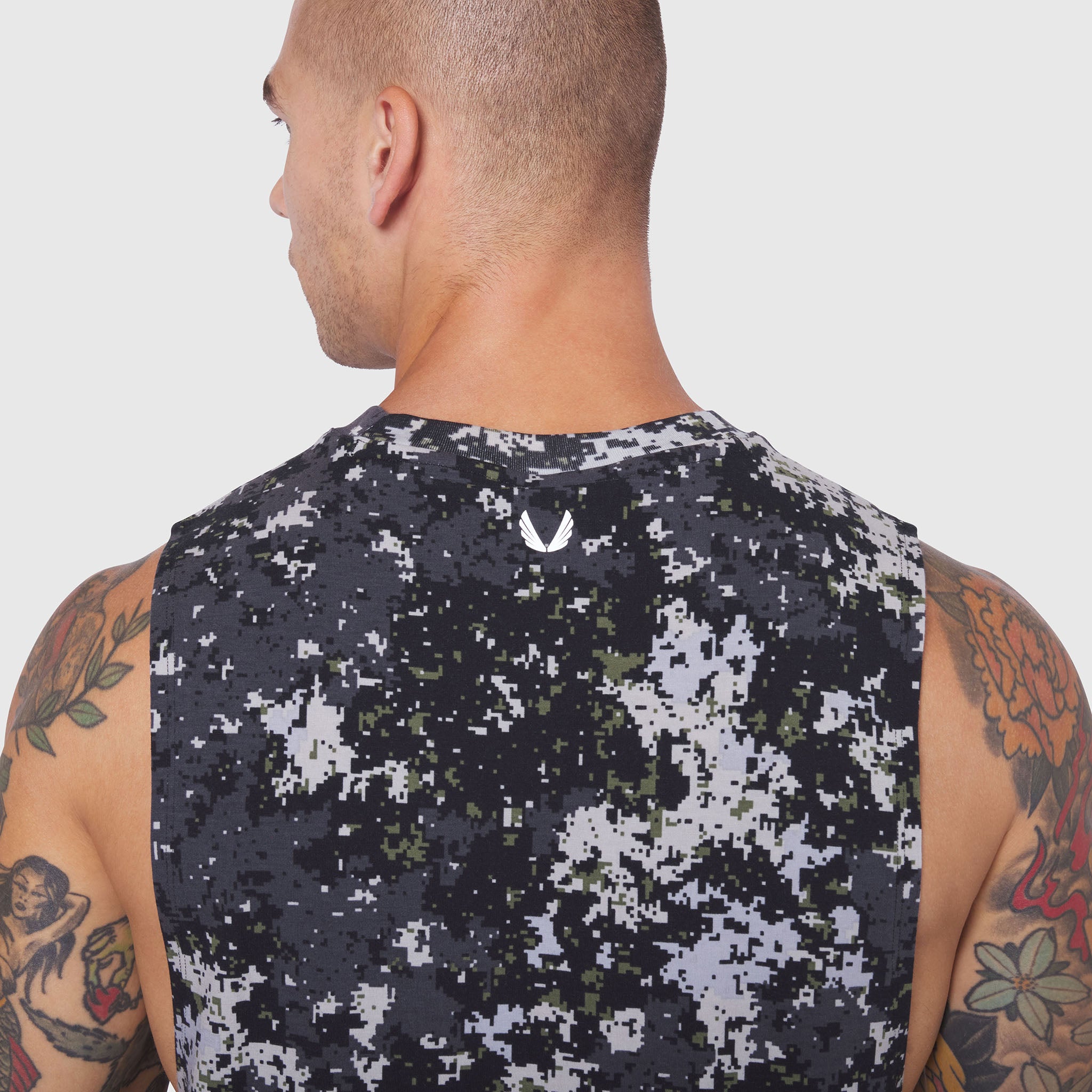 0926. Supima® Muscle Tank - Pixel Camo