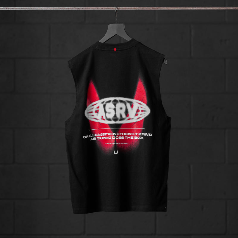0807. Tech Essential™ Relaxed Cutoff - Black "Ghost Runner"