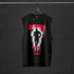 0807. Tech Essential™ Relaxed Cutoff - Black "Ghost Trace"