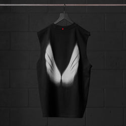 0807. Tech Essential™ Relaxed Cutoff - Black "Signal Lost"