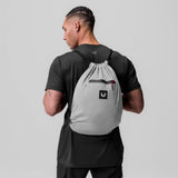 1084. Antibacterial Mesh Drawstring Bag - Slate Grey